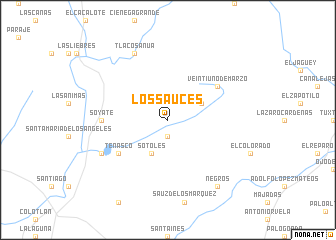 map of Los Sauces