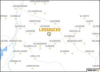 map of Los Sauces