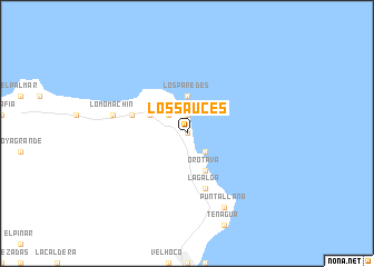 map of Los Sauces