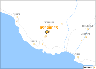 map of Los Sauces