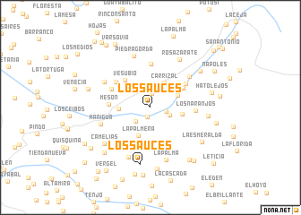 map of Los Sauces