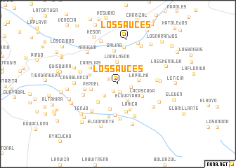 map of Los Sauces