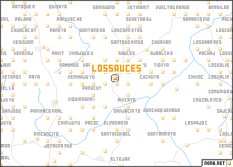 map of Los Sauces