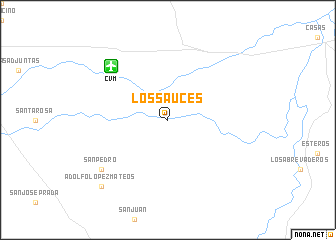 map of Los Sauces