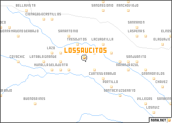 map of Los Saucitos