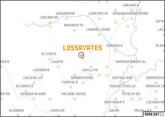 map of Los Sayates