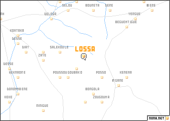map of Lossa