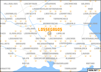 map of Los Segados