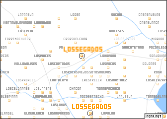 map of Los Segados