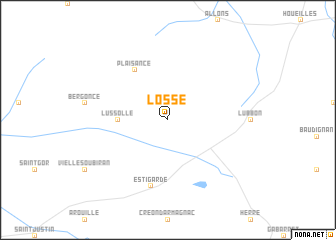 map of Losse