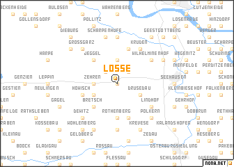 map of Losse