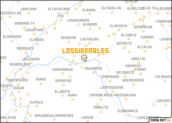 map of Los Sierrales