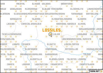 map of Los Siles