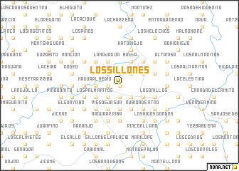 map of Los Sillones