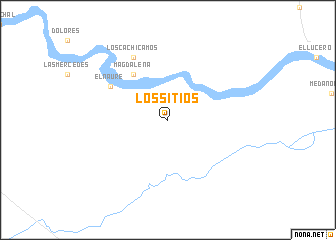 map of Los Sitios