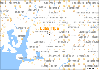 map of Los Sitios