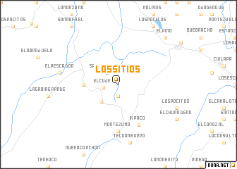 map of Los Sitios