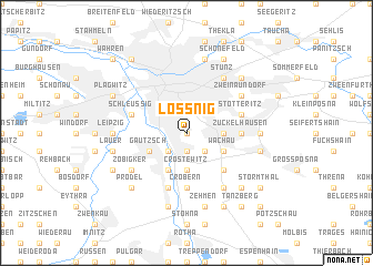 map of Lössnig