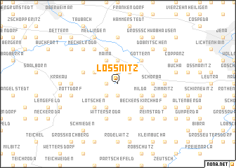 map of Loßnitz