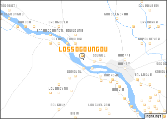 map of Losso Goungou