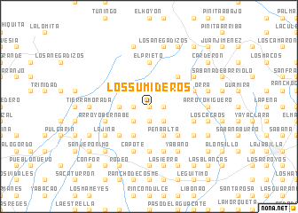 map of Los Sumideros