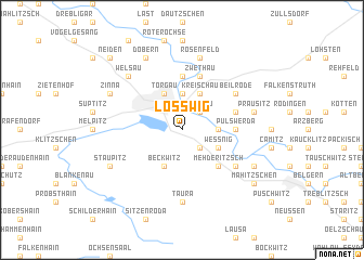 map of Loßwig