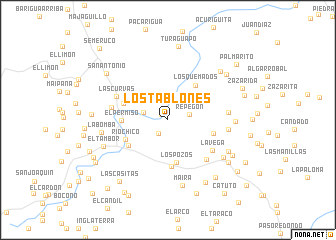 map of Los Tablones