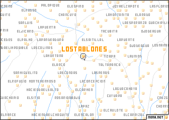 map of Los Tablones