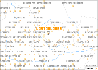 map of Los Tablones