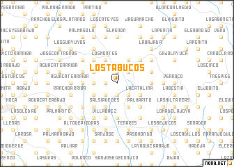 map of Los Tabucos