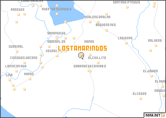 map of Los Tamarindos