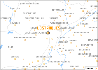 map of Los Tanques