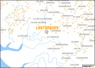 map of Los Tanques