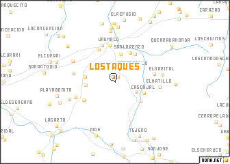 map of Los Taques