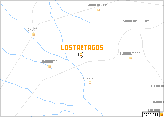 map of Los Tartagos