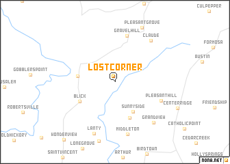 map of Lost Corner