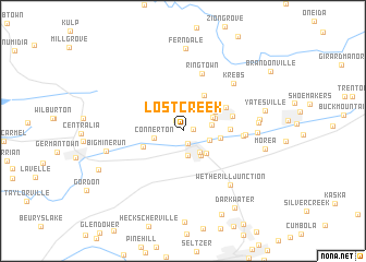 map of Lost Creek