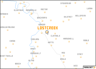 map of Lost Creek