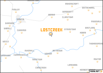 map of Lost Creek