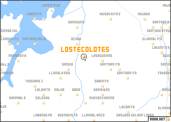 map of Los Tecolotes