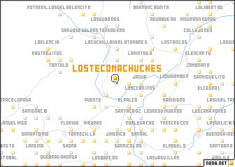 map of Los Tecomachuches