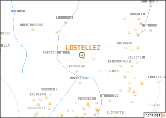 map of Los Tellez