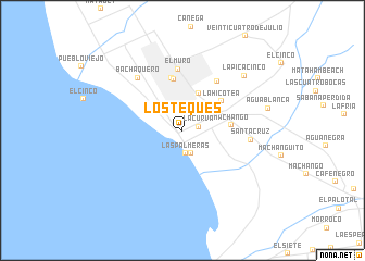 map of Los Teques