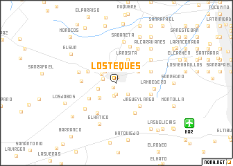 map of Los Teques