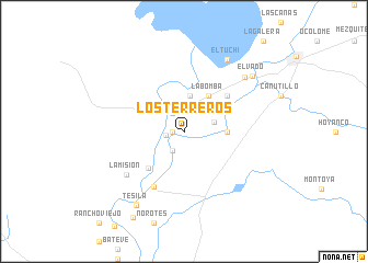 map of Los Terreros