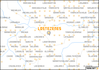 map of Los Tezenes