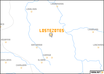 map of Los Tezotes