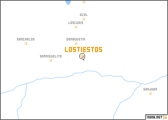 map of Los Tiestos