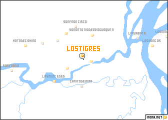 map of Los Tigres