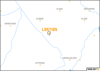 map of Los Tíos